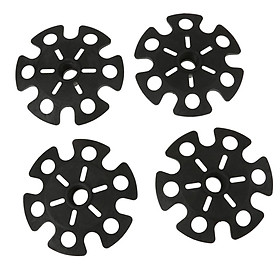 4pcs Replacement Rubber Snowflake Snow Basket for Hiking Trekking Pole Stick