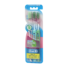 Bộ 3 Bàn Chải Đánh Răng Oral-B Tinh Chất Trà Xanh