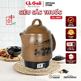 Mua Ấm sắc thuốc Gali 3.3L 1801-ND sắc tự động có chuông báo. Hàng chính hãng  bảo hành 24 tháng.