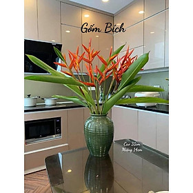 Mua Bình Hoa Lọ Hoa Dáng Chum Kẻ To Men Hỏa Biến - Gốm Sứ Bát Tràng