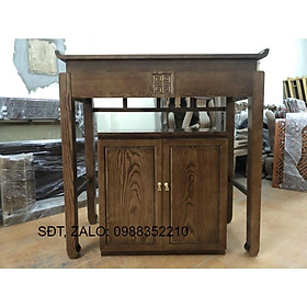 Mua Án gian thờ và cúng cơm gỗ sồi xám