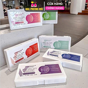 Móng Vinimay Soft Gel Hộp 552 Móng Cao Cấp Làm Nail Đủ 12 Size 7 Form Thông Dụng, Siêu Dẻo Dài Ngắn Tiện Lợi Nữ Women