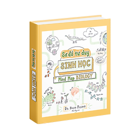 Sách Sinh Học - Sơ Đồ Tư Duy Sinh Học ( Mind Map Biology ) - Tổng Hợp Kiến Thức Sinh Học Cho Học Sinh THCS Và THPT Theo Sơ Đồ - Á Châu Books, BÌa Cứng, In Màu