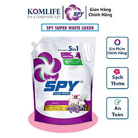 (New) Nước giặt xả SPY Super White túi 3,6kg siêu trắng sáng hương thơm mát lưu hương dài lâu