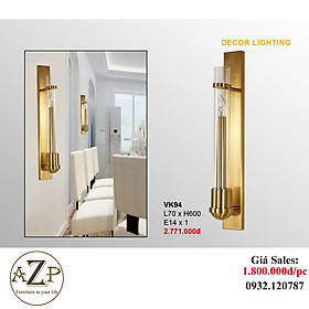 AZP - ĐÈN ỐP VÁCH / ĐÈN TRANG TRÍ / ĐÈN TREO TƯỜNG PHÒNG KHÁCH, PHÒNG NGỦ, NHÀ HÀNG, KHÁCH SẠN AZP-VK94 phong cách đương đại, hàng nhập khẩu AZP