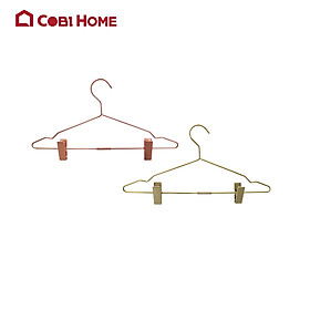 Mua Móc treo quần áo bằng thép không gỉ cao cấp - Có 2 đầu kẹp - RoseGold-20x42cm