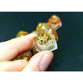 Mua Keycap resin lá vàng trang trí bàn phím cơ gaming