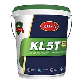 Mua Sơn men bán bóng phủ sàn trong nhà chịu mài mòn KL5T-GOLD 20Kg- Hàng Chính Hãng