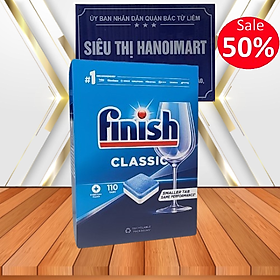 Viên rửa bát Finish Classic 110 viên mẫu 2021 + Tặng 2 viên Finish Nhật