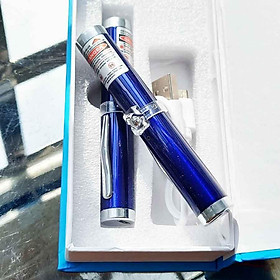 Mua Đèn Laser Tia Đỏ Sạc USB Vỏ Xanh Dương Mini Dài 9cm