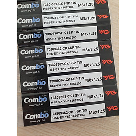 Mũi taro YG-1 M8x1.25 phủ TiN Korea