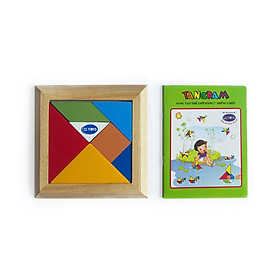 Đồ chơi gỗ Winwintoys - Tangram cho bé phát triển trí tuệ có sách hướng dẫn