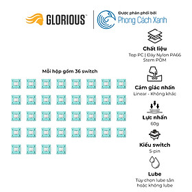 Mua Switch cơ Glorious Lynx - Lubed (36 switch) - Linear - Hàng Chính Hãng