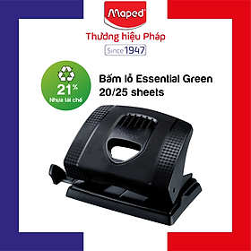 MAPED - Bấm lỗ Essential Green 20/25 sheets - 1 hộp