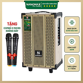 Mua Loa Kéo Nanomax T-10 Bass 2.5 Tấc 25cm Công Suất 200w Hàng Chính Hãng