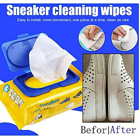 Mua (Hộp 30 Tờ) Khăn Giấy Lau Giày Siêu Sạch SNEAKER Siêu Sạch  Không Hoá Chất Làm Hại Vải