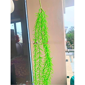 Mua Cụm lá rủ giả - Dây leo trang trí - dài 40cm đến 80cm - Cây giả  hoa lụa Decor trang trí nhà cửa
