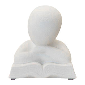 Modern Abstract Figurine Sculpture Home Decor Ceramic Statue for Bookshelf