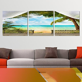 Tranh Treo Tường Hiện Đại Phòng Khách - Biển T3M-3D-CS-27