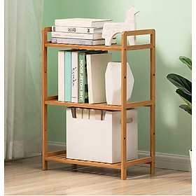 Mua Kệ sách  tủ để sách 3 tầng chất liệu bằng tre an toàn cho sức khỏe  thân thiện môi trường - Hàng chính hãng