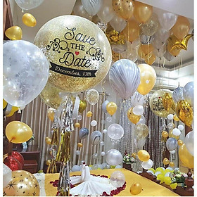Set 100 vỏ bóng bạc và vàng gold