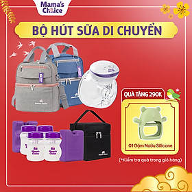 Hút Sữa Di Chuyển Mama’s Choice, Combo Thiết Kế Nhỏ Gọn, Hút Sữa Mọi Lúc Mọi Nơi, Bảo Quản Sữa Mẹ Lên Đến 14 Tiếng