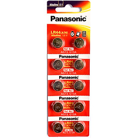 Vỉ 10 Pin LR44 ( A76 / AG13 ) 1,5V Panasonic - Hàng Chính Hãng
