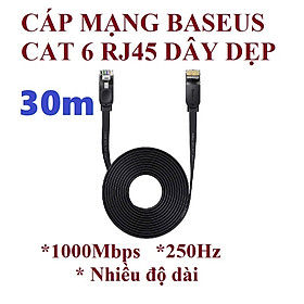 Mua Cáp mạng LAN Cat6 tốc độ cao 1000Mbps dây dẹp bền chống rối Baseus Six Types of RJ45 Gigabit Network Cable _ Hàng chính hãng