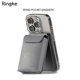 Ví kiêm giá đỡ RINGKE Stand Wallet Pocket Magnetic - Hàng Chính Hãng