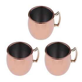 3 Pcs Mini Moscow Cup Beverage Drinking 60ml Coffee Cocktail Wine Mug Gift