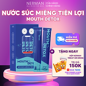 Nước súc miệng dạng gói Mouth Detox Nerman 10ml tiện lợi