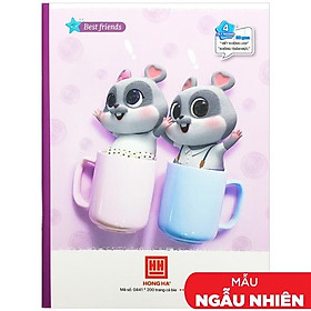 Vở Class Best Friend - 4 Ly Ngang 200 Trang 80gsm - Hồng Hà 0441 (Mẫu Màu Giao Ngẫu Nhiên)