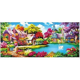 Tranh đính đá Gia đình hạnh phúc - LV241
