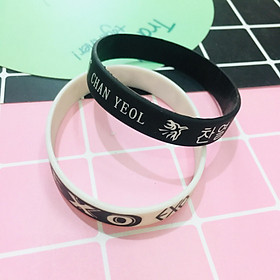 VÒNG TAY. LẮC TAY CAO SU EXO KPOP THÀNH VIÊN COMBO 2