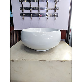 CHẬU LAVABO ĐẶT BÀN HÌNH TRÒN KÍCH THƯỚC BÉ