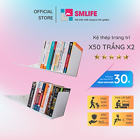 Kệ sách treo tường chữ X50 (set 2)