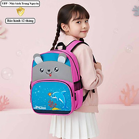 Balo học sinh Xbags Dolphin XB 3021 màu hồng – Balo bé gái đi học chống nước, nhẹ, dễ thương!
