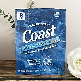 Lốc 8 cục xà phòng Coast Classic Scent 113g - USA