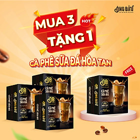 Ông Bầu Combo 4 hộp Cà Phê Sữa Đá Hòa Tan - Hộp 240 gr 10 gói