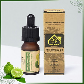 Tinh Dầu Chanh Sần Nguyên Chất UMIHOME (10ml) - Dùng cho đèn xông hương thơm mát, loại bỏ mụn mụn, làm mền tóc và loại bỏ gầu