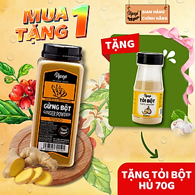 Gừng Bột Tự Nhiên Vipep Hũ Nhựa 500g Vipep