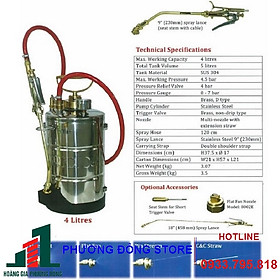 Mua Bình phun tồn lưu Agrofox - 4 lít
