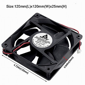 1Pieces Gdstime DC 48V Dual Ball 0.11A 11cm 11mm x 11mm Brushless Machine Case Cooler 11*11*11mm Cooling Fan 11MM