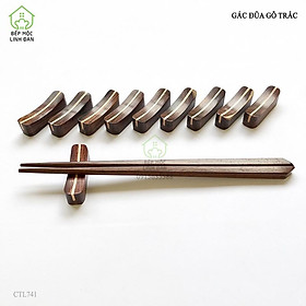 Mua Gác Đũa Gỗ Trắc Tự Nhiên HAHANCO  CTL741  Bộ 10 Chiếc - Kiểu Dáng Hiện Đại
