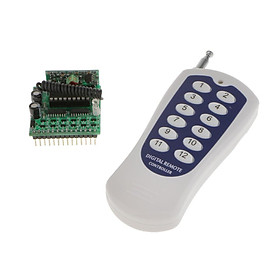 12CH Channel RF Wireless Remote Control Transmitter and Receiver