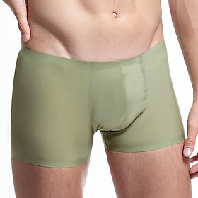 Quần lót nam thun lạnh không đường may, sịp đùi nam cao cấp kiểu dáng boxer nam ôm sát, chất liệu su thoáng mát, mềm mịn và mỏng nhẹ, quần lót cạp nhỏ đơn giản với màu trơn QLW806