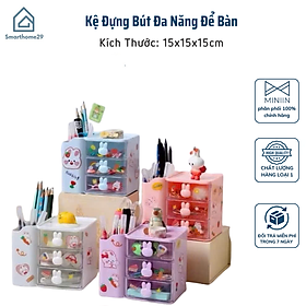 Kệ Đựng Bút Đa Năng Để Bàn – Hộp Mỹ Phẩm Đựng Đồ Trang Điểm, Tủ Để Đồ Dùng Học Tập, Văn Phòng Phẩm - HÀNG CHÍNH HÃNG MINIIN