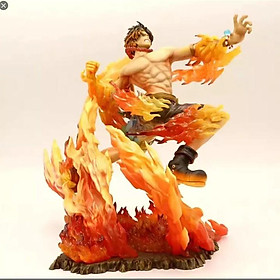 Mô hình One Piece - Mô hình Ace hỏa quyền màu lửa tươi 21cm
