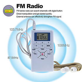 Mua Máy Radio Bỏ Túi Kỹ Thuật Số Dual Channel  LCD Stereo - Home Decor Furniture