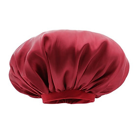 Elastic Satin Bonnet Silky Sleep Cap Adjustable for Night Sleeping Hair Hat